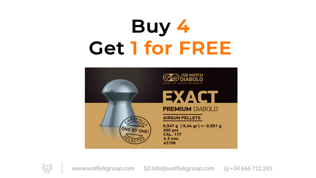 JSB Exact Premium Pellets · Cal .177 buy 4 get 1 for free